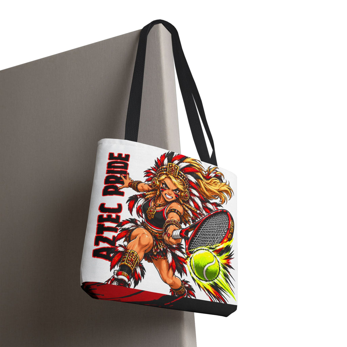 Aztec Tennis Savage Female Warrior Tote Bag