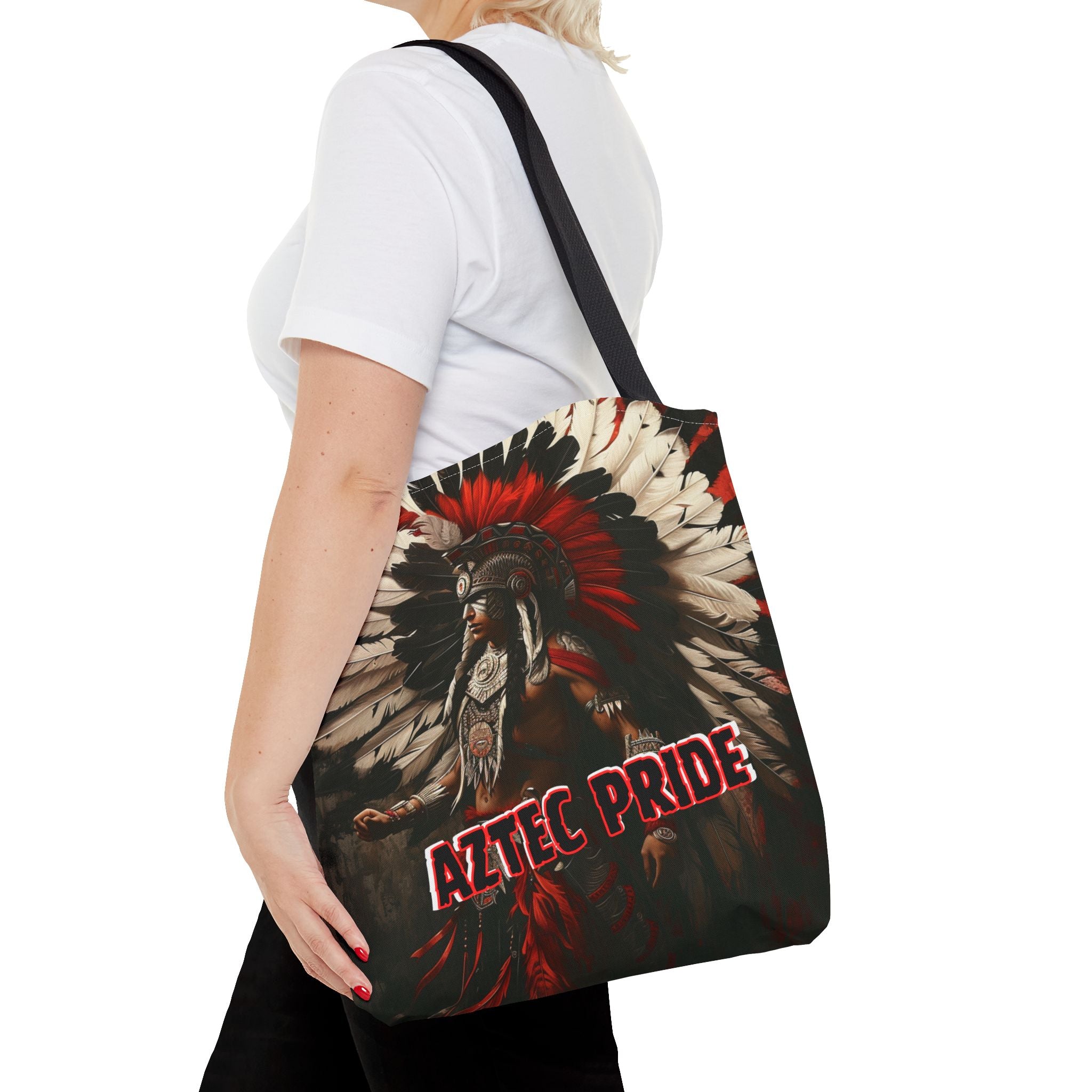 Aztec Fierce Warrior Tote Bag – Aztec-Inspired Reusable Shopping Bag | GringoArte