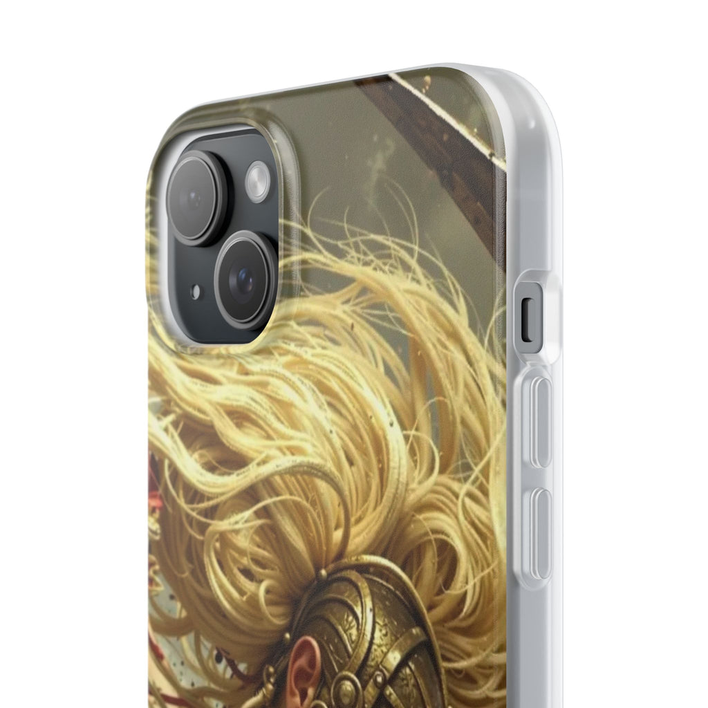 Aztec Iron Queen – Flexi Phone Case (iPhone & Samsung • Clear TPU • Made in USA • Personalized Option)