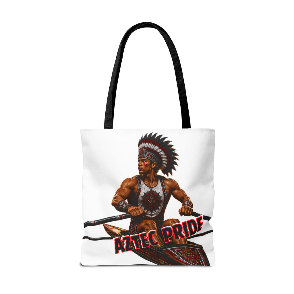 Aztec Rowing Warrior Tote Bag | Aztec-Inspired AI Art • Made & Shipped in the USA • 🚚 FREE USA Shipping • FREE Personalization