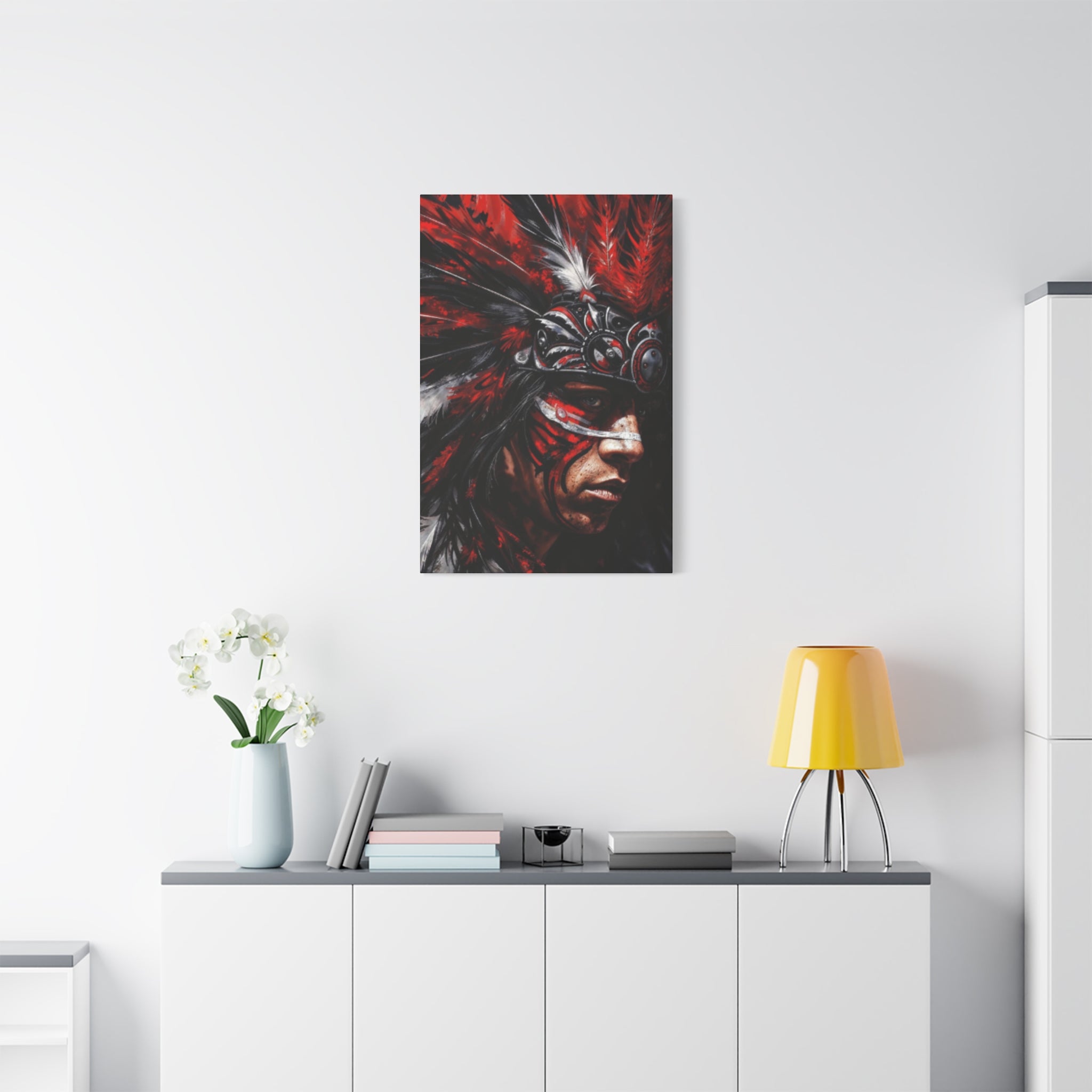 Aztec King of Kings – Bold Aztec Wall Art Canvas