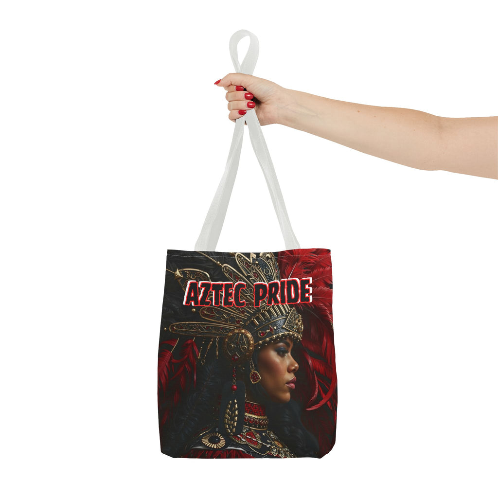 Aztec Lioness Queen Tote Bag – Aztec-Inspired Reusable Shopping Bag | GringoArte