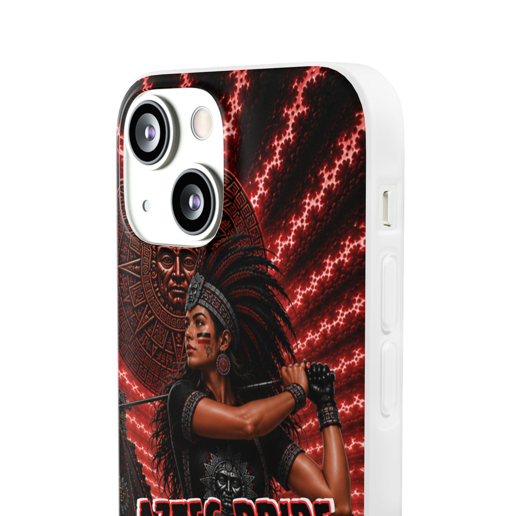Aztec Golf Female Warrior – Flexi Phone Case (iPhone & Samsung • Clear TPU • Made & Shipped in the USA • 🚚 FREE USA Shipping • Personalized Option)