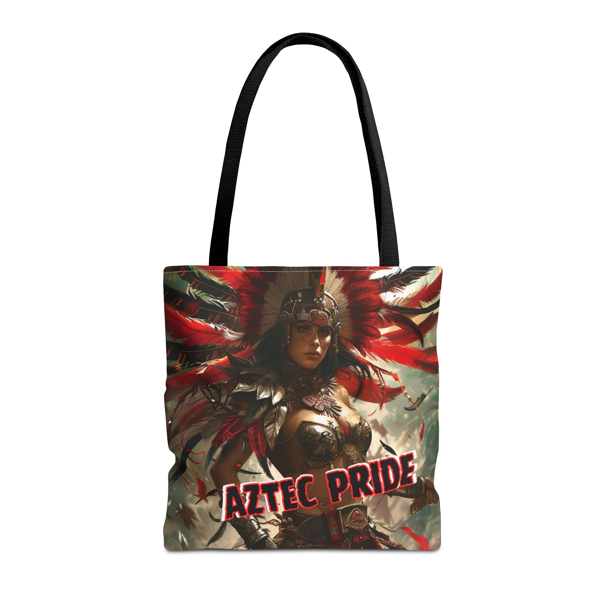 Aztec Blood Feather Goddess Tote Bag – Aztec-Inspired Reusable Shopping Bag | GringoArte