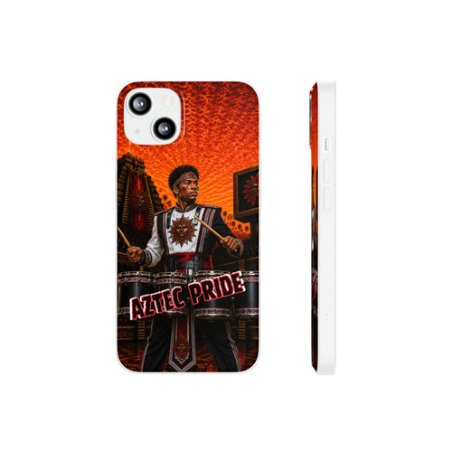 Aztec Band Warrior – Flexi Phone Case (iPhone & Samsung • Clear TPU • Made & Shipped in the USA • 🚚 FREE USA Shipping • Personalized Option)
