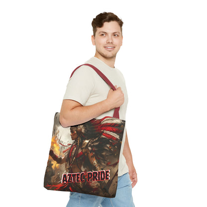 Aztec Warrior Queen Tote Bag – Aztec-Inspired Reusable Shopping Bag | GringoArte