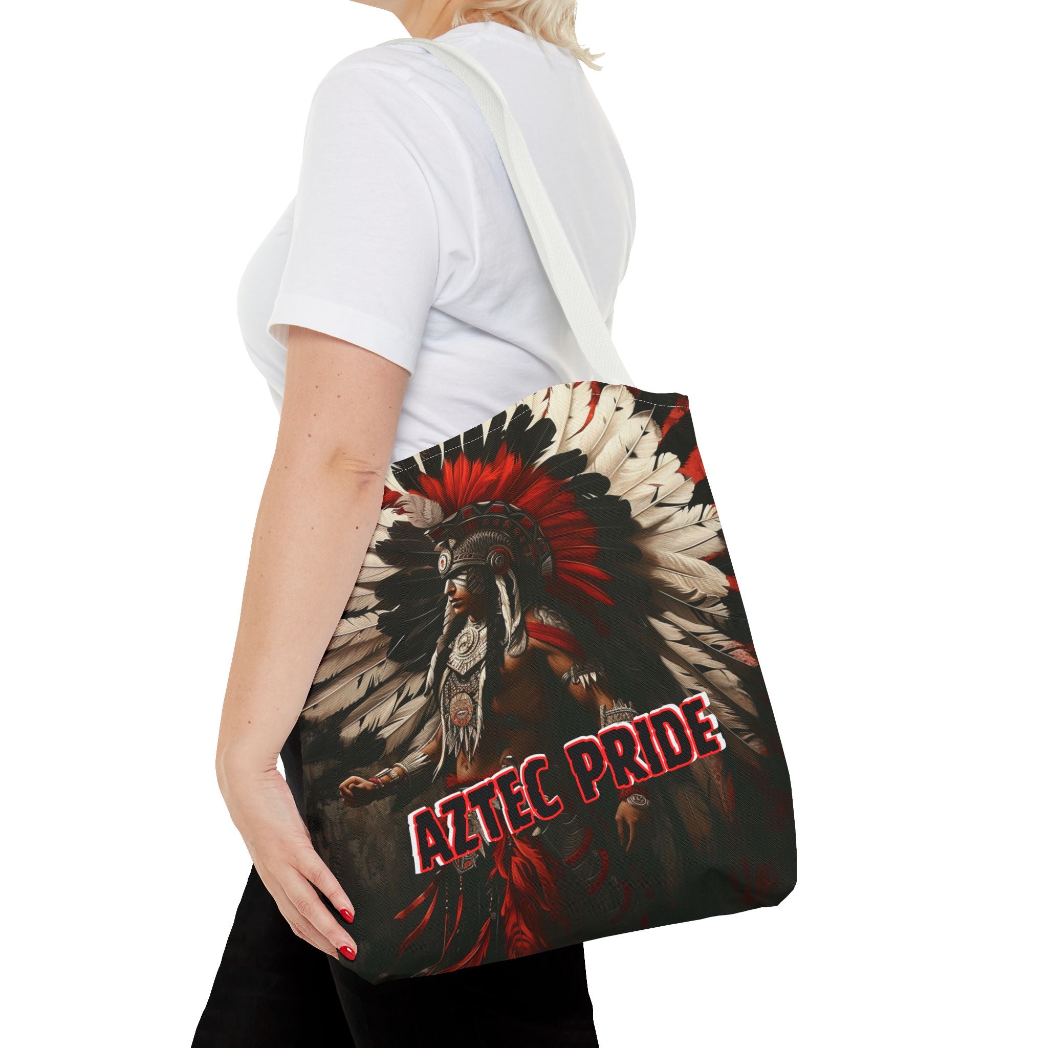 Aztec Fierce Warrior Tote Bag – Aztec-Inspired Reusable Shopping Bag | GringoArte