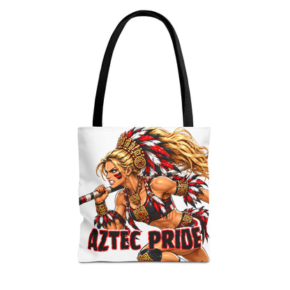 Aztec Pole Vault Savage Warrior Tote Bag