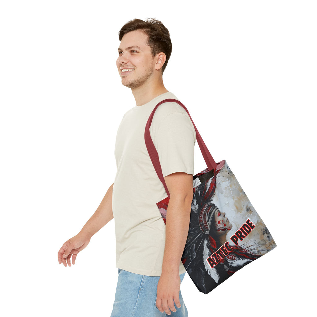 Aztec Silent Goddess Tote Bag – Aztec-Inspired Reusable Shopping Bag | GringoArte