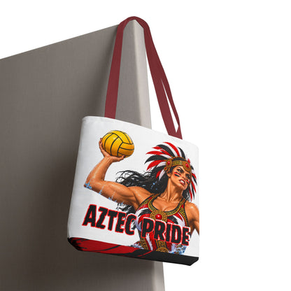 Aztec Water Polo Savage Female Warrior Tote Bag
