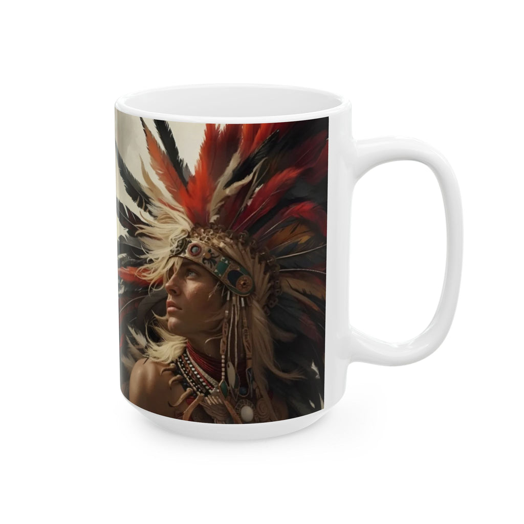 Aztec Sky Prince – Ceramic Mug (11oz, 15oz • Dishwasher & Microwave Safe • Made in USA • Personalized Option)