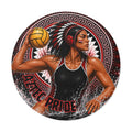 Aztec Water Polo Warrior Round Vinyl Sticker 2”–6” | Made & Shipped in the USA • 🚚 FREE USA Shipping • Personalized Option