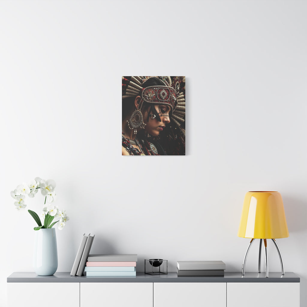 Aztec Goddess Spirit – Bold Aztec Wall Art Canvas