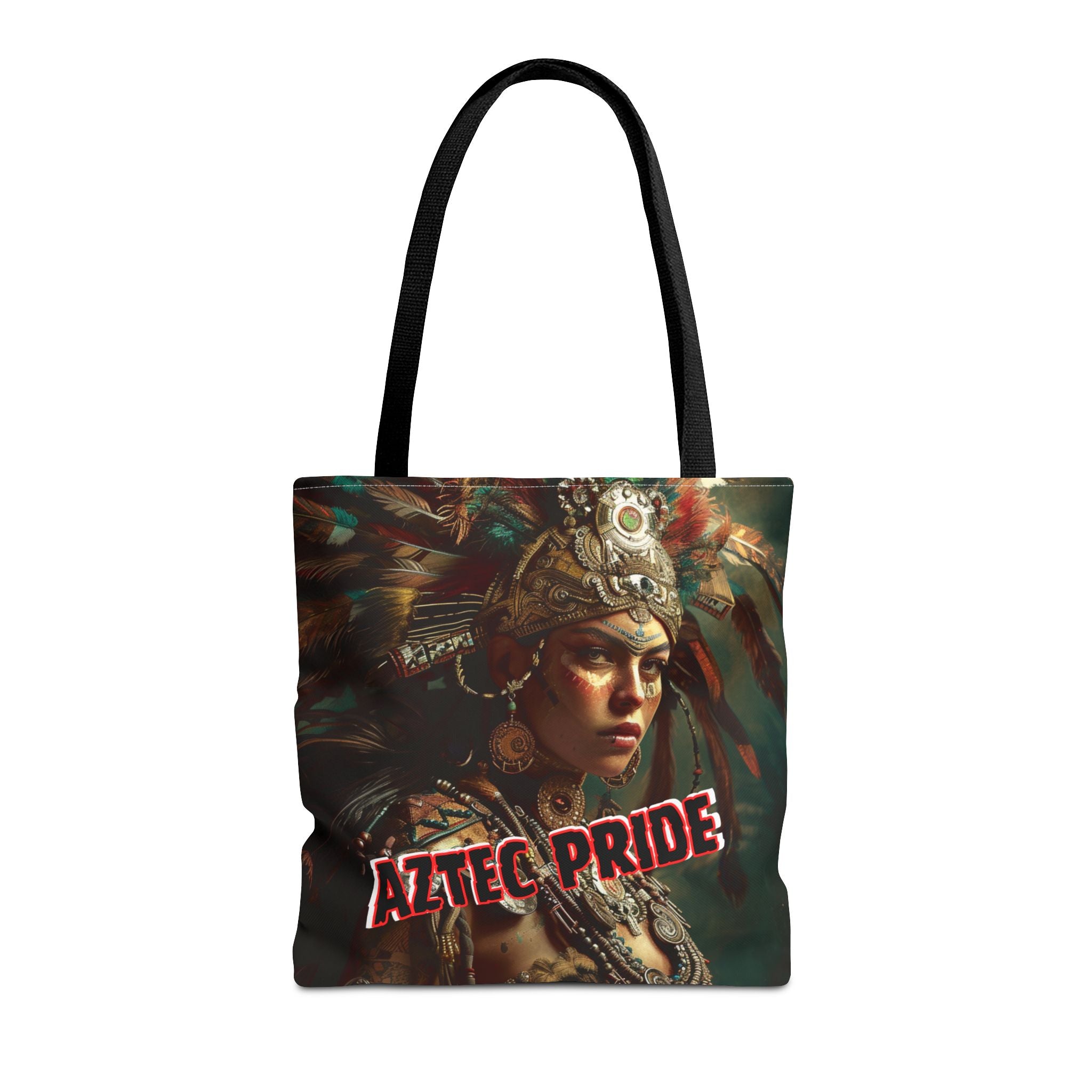 Aztec Warrior Goddess Tote Bag – Aztec-Inspired Reusable Shopping Bag | GringoArte