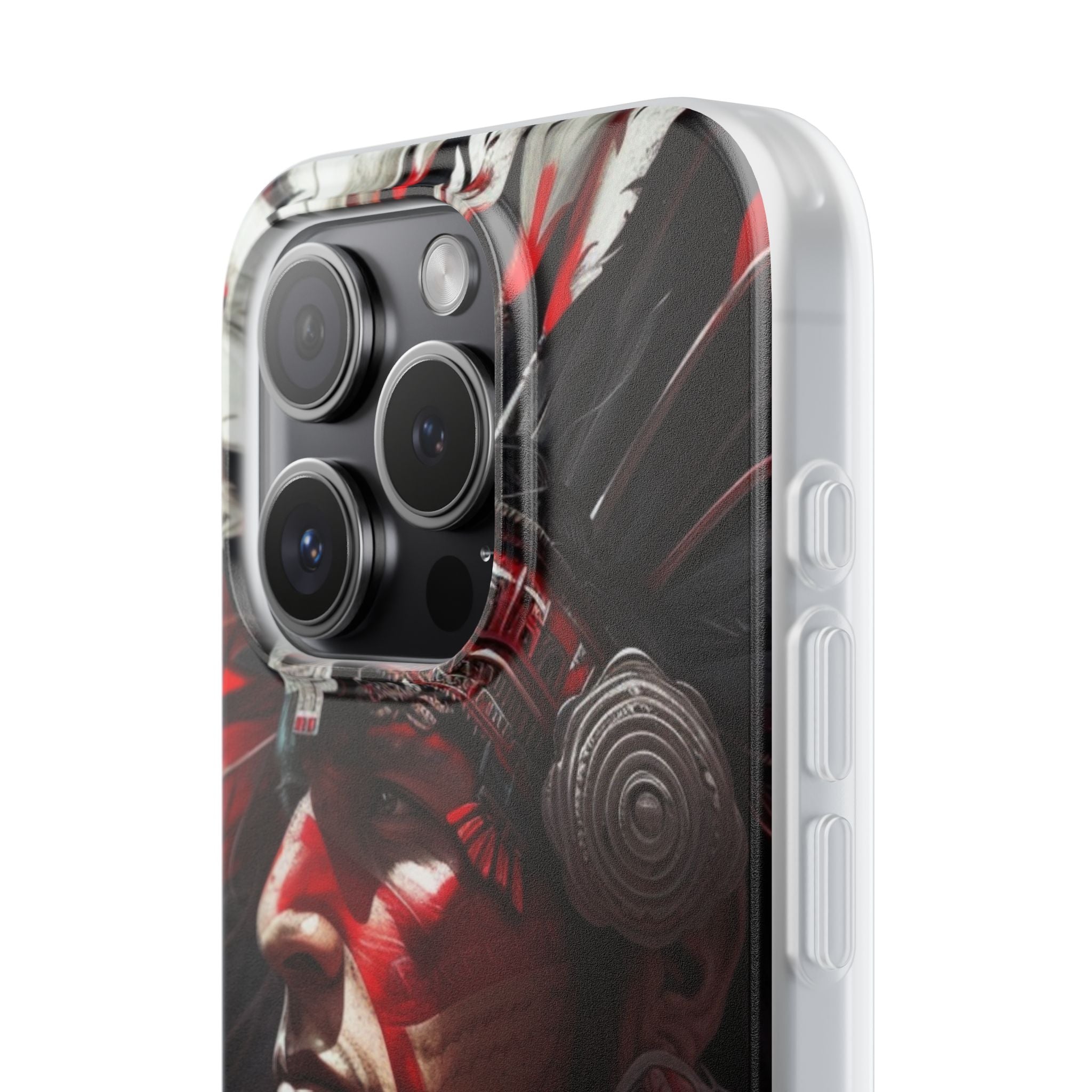 Aztec Loyal Warrior – Flexi Phone Case (iPhone & Samsung • Clear TPU • Made in USA • Personalized Option)