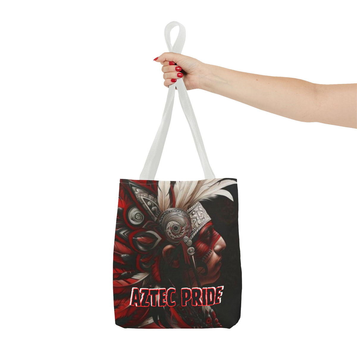 Aztec Warrior King Tote Bag – Aztec-Inspired Reusable Shopping Bag | GringoArte