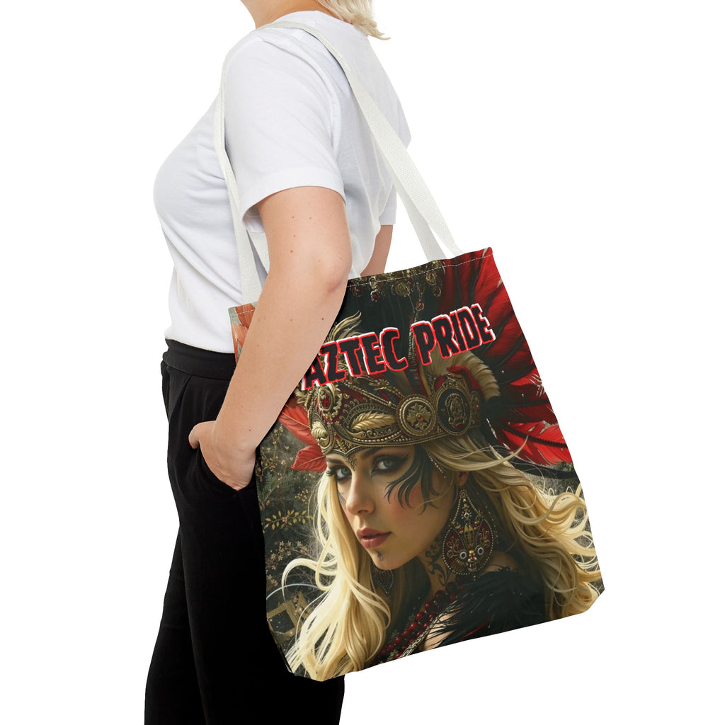 Aztec Fireheart Queen Tote Bag – Aztec-Inspired Reusable Shopping Bag | GringoArte