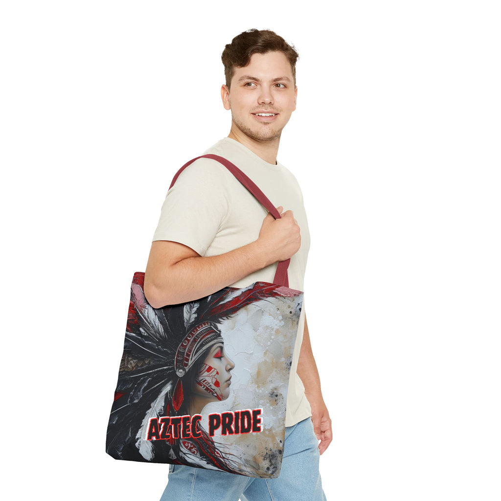 Aztec Silent Goddess Tote Bag – Aztec-Inspired Reusable Shopping Bag | GringoArte