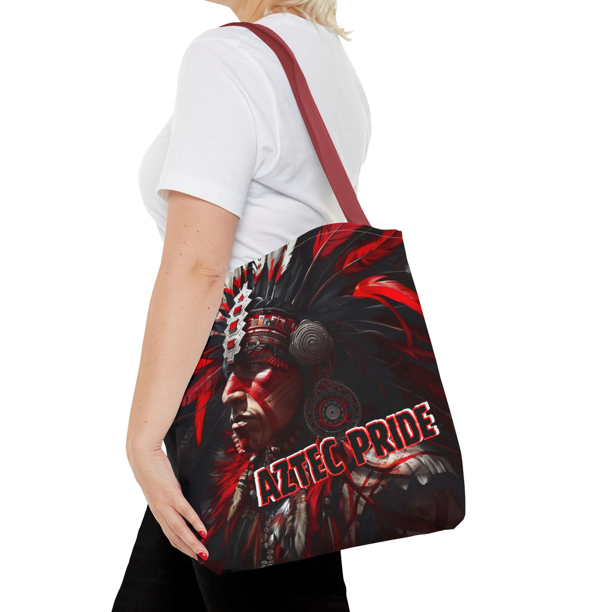 Aztec Loyal Warrior Tote Bag – Aztec-Inspired Reusable Shopping Bag | GringoArte