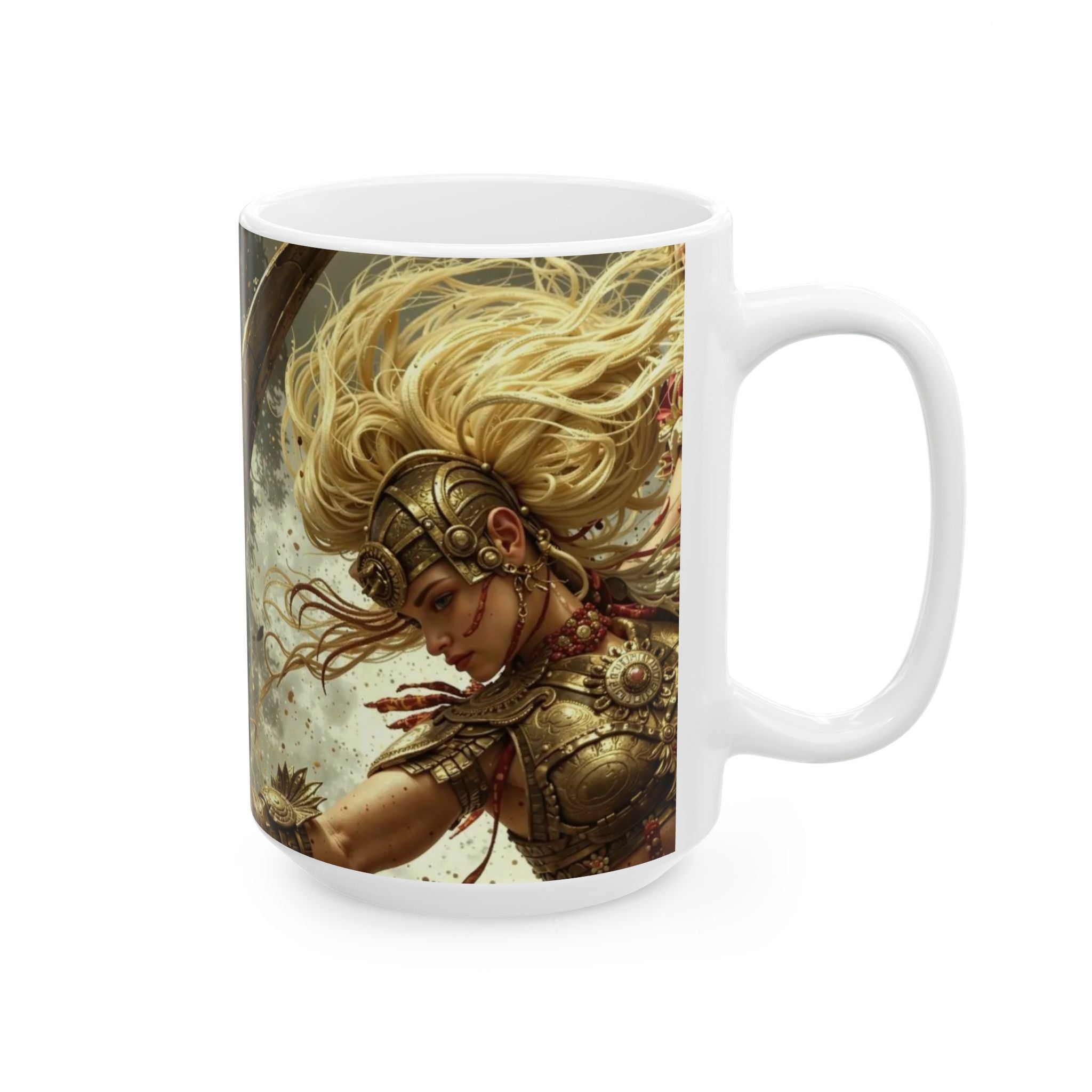 Aztec Iron Queen – Ceramic Mug (11oz, 15oz • Dishwasher & Microwave Safe • Made in USA • Personalized Option)