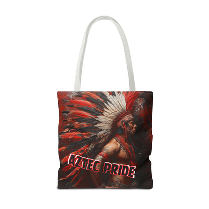 Aztec Noble Warrior Tote Bag – Aztec-Inspired Reusable Shopping Bag | GringoArte