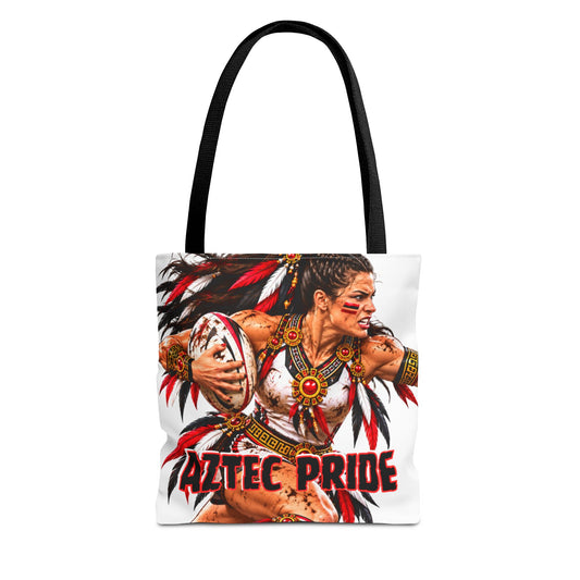 Aztec Rugby Savage Female Warrior Tote Bag