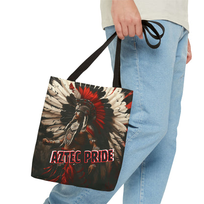 Aztec Fierce Warrior Tote Bag – Aztec-Inspired Reusable Shopping Bag | GringoArte