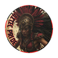 Aztec Bloodwar Queen Round Vinyl Sticker – Waterproof Matte Decal (2”–6”)