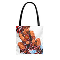 Aztec Waterski Wakeboard Warrior Tote Bag | Aztec-Inspired AI Art • Made & Shipped in the USA • 🚚 FREE USA Shipping • FREE Personalization