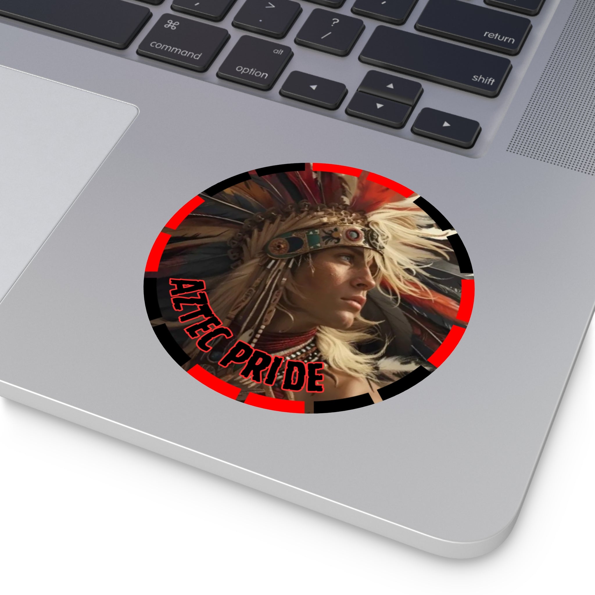 Aztec Sky Prince Round Vinyl Sticker – Waterproof Matte Decal (2”–6”)