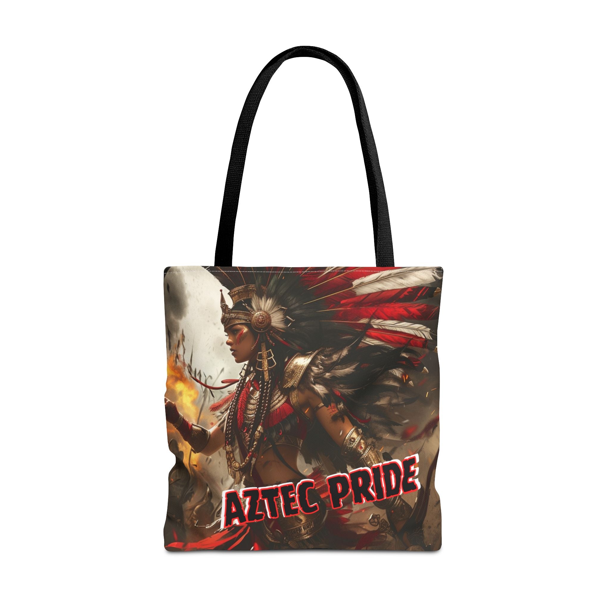 Aztec Warrior Queen Tote Bag – Aztec-Inspired Reusable Shopping Bag | GringoArte