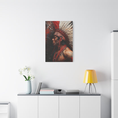 Aztec Noble Warrior – Bold Aztec Wall Art Canvas