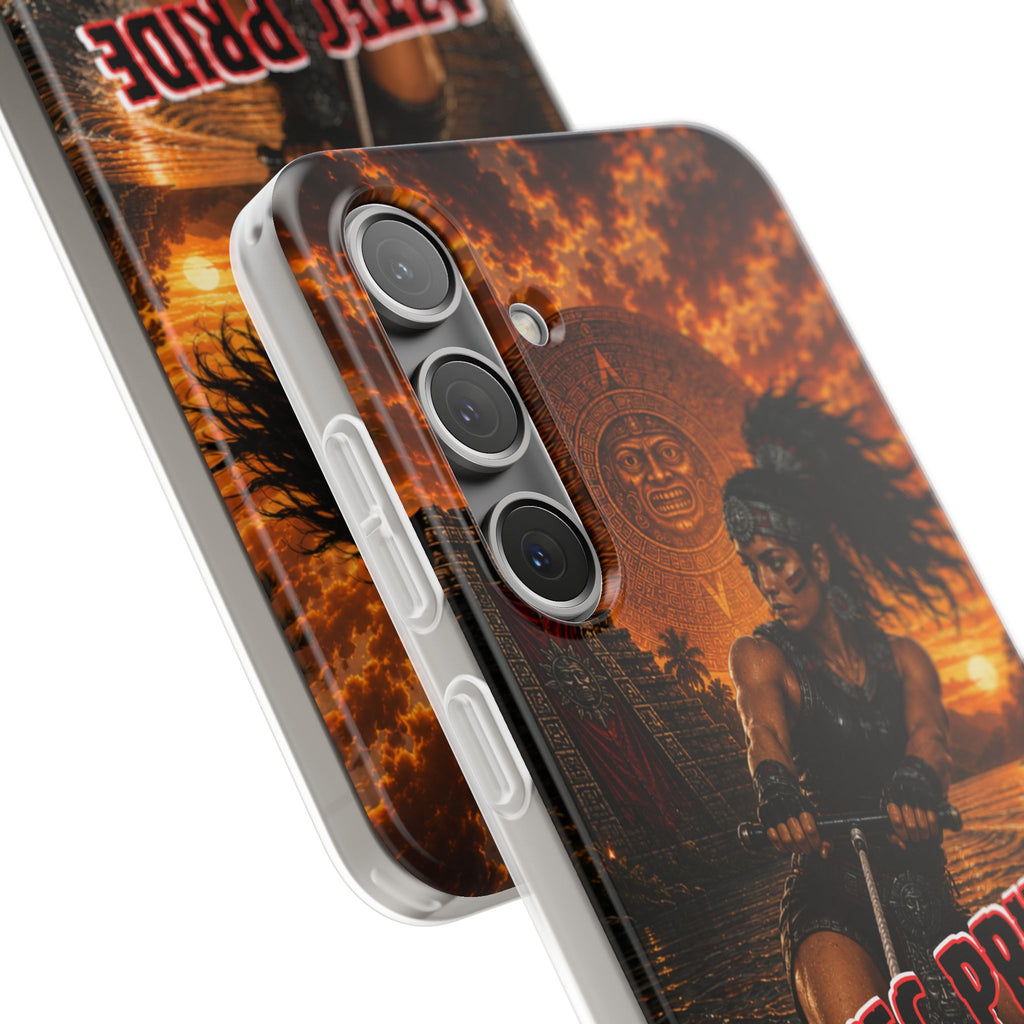 Aztec Wakeboard Female Warrior – Flexi Phone Case (iPhone & Samsung • Clear TPU • Made & Shipped in the USA • 🚚 FREE USA Shipping • Personalized Option)