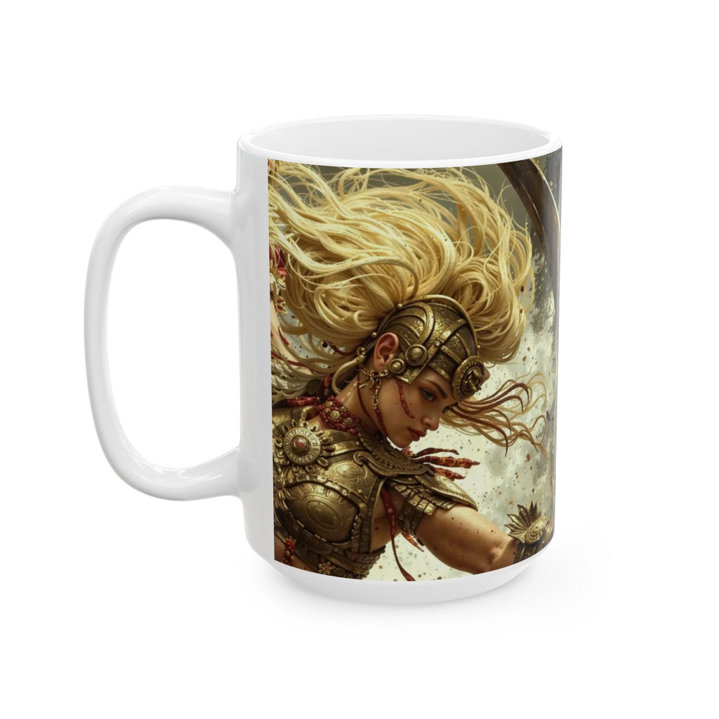 Aztec Iron Queen – Ceramic Mug (11oz, 15oz • Dishwasher & Microwave Safe • Made in USA • Personalized Option)