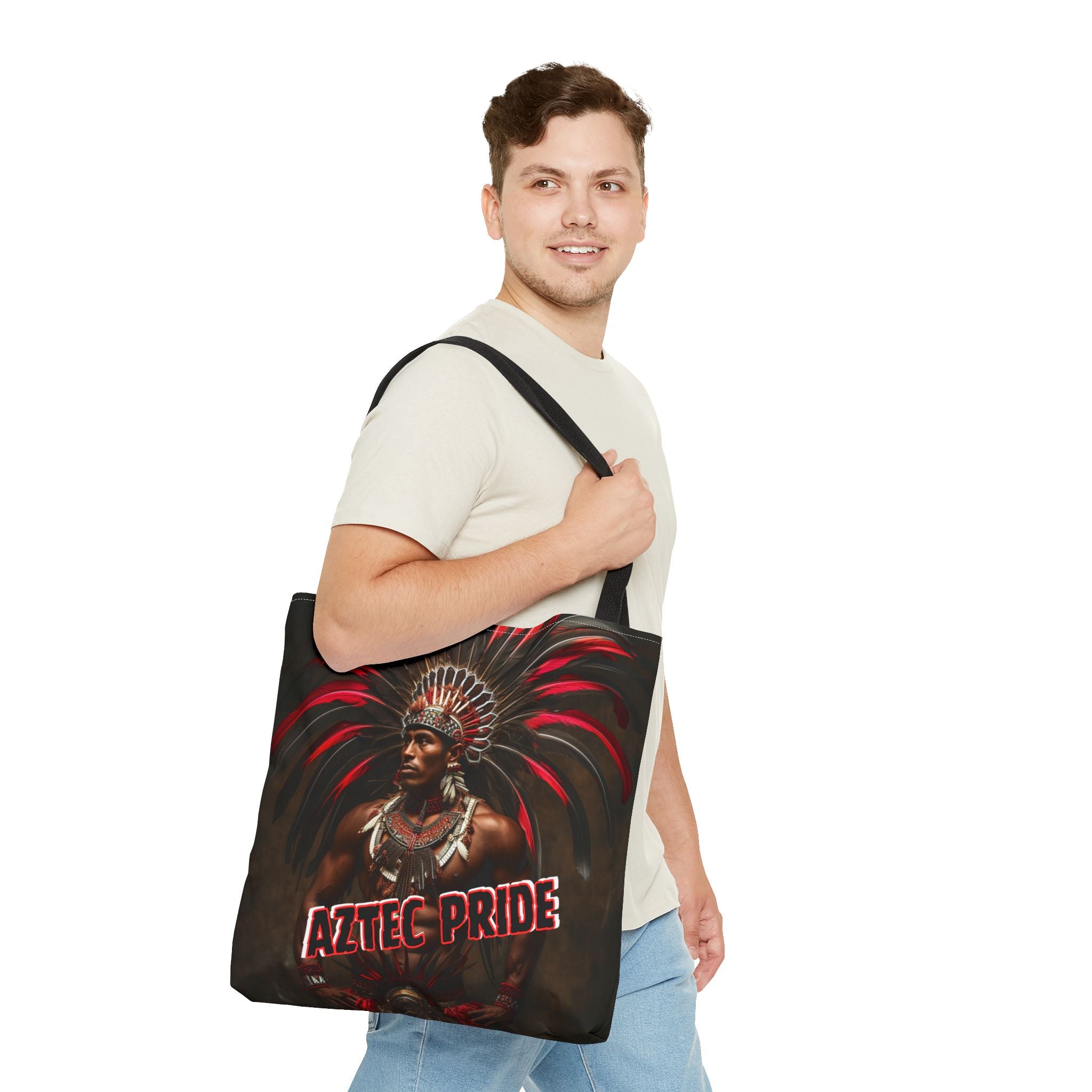 Aztec Sun Guardian Tote Bag – Aztec-Inspired Reusable Shopping Bag | GringoArte