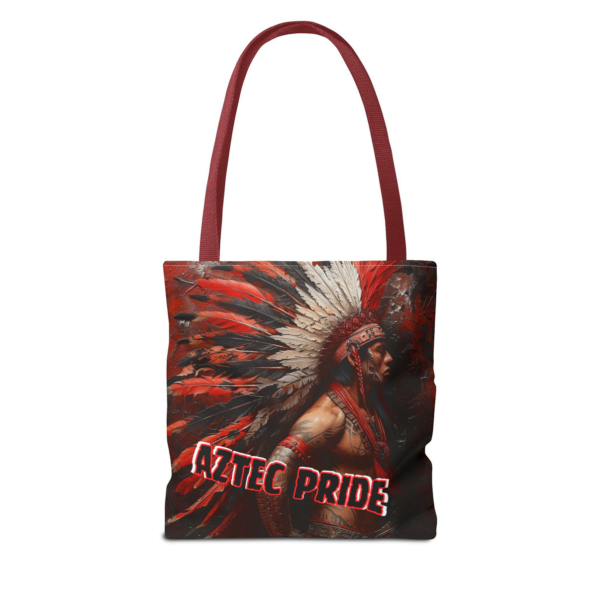 Aztec Noble Warrior Tote Bag – Aztec-Inspired Reusable Shopping Bag | GringoArte