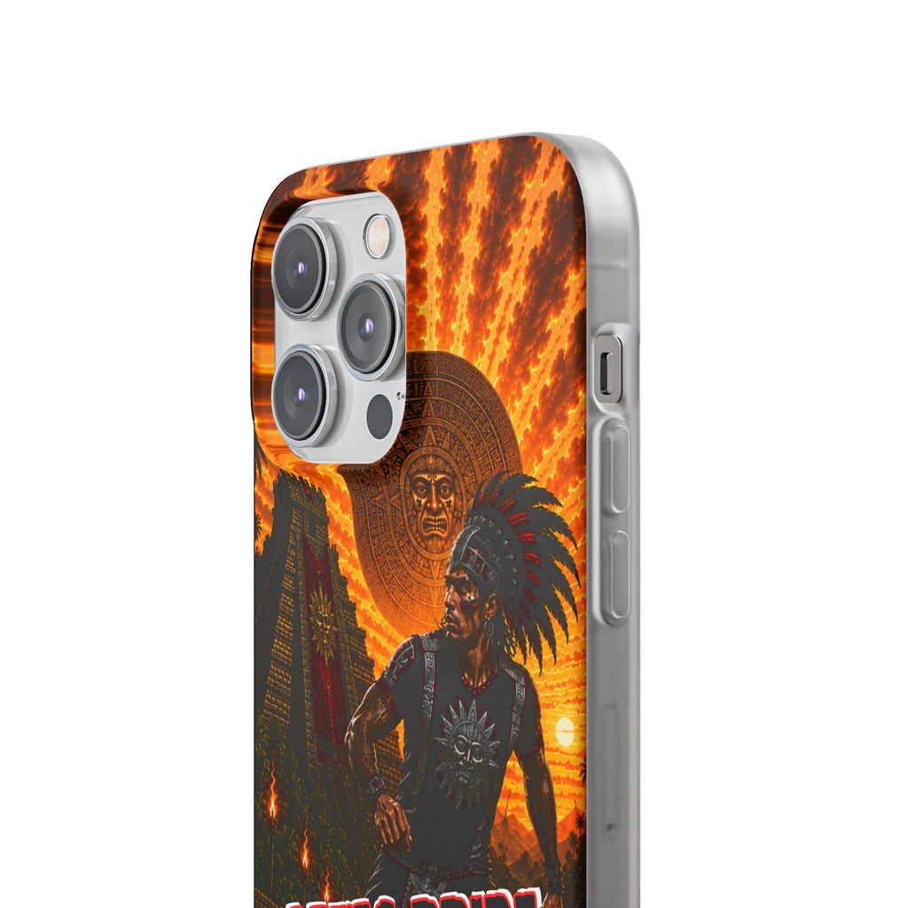 Aztec Soccer Male Warrior – Flexi Phone Case (iPhone & Samsung • Clear TPU • Made & Shipped in the USA • 🚚 FREE USA Shipping • Personalized Option)