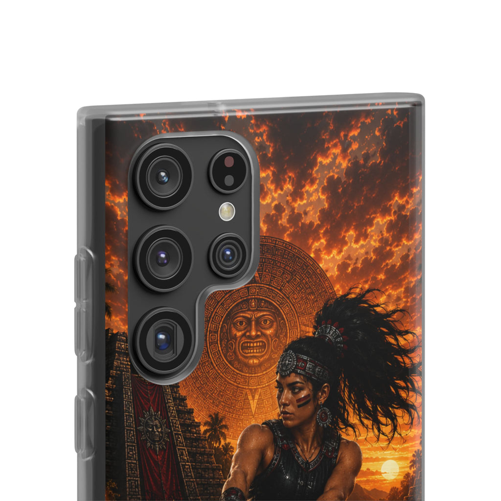 Aztec Wakeboard Female Warrior – Flexi Phone Case (iPhone & Samsung • Clear TPU • Made & Shipped in the USA • 🚚 FREE USA Shipping • Personalized Option)
