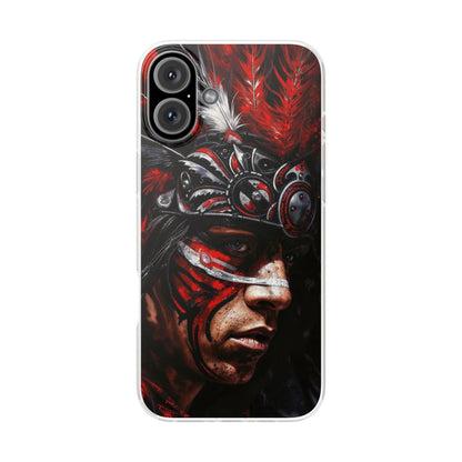 Aztec King of Kings – Flexi Phone Case (iPhone & Samsung • Clear TPU • Made in USA • Personalized Option)