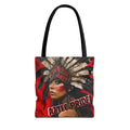 Aztec Moon Goddess Tote Bag – Aztec-Inspired Reusable Shopping Bag | GringoArte