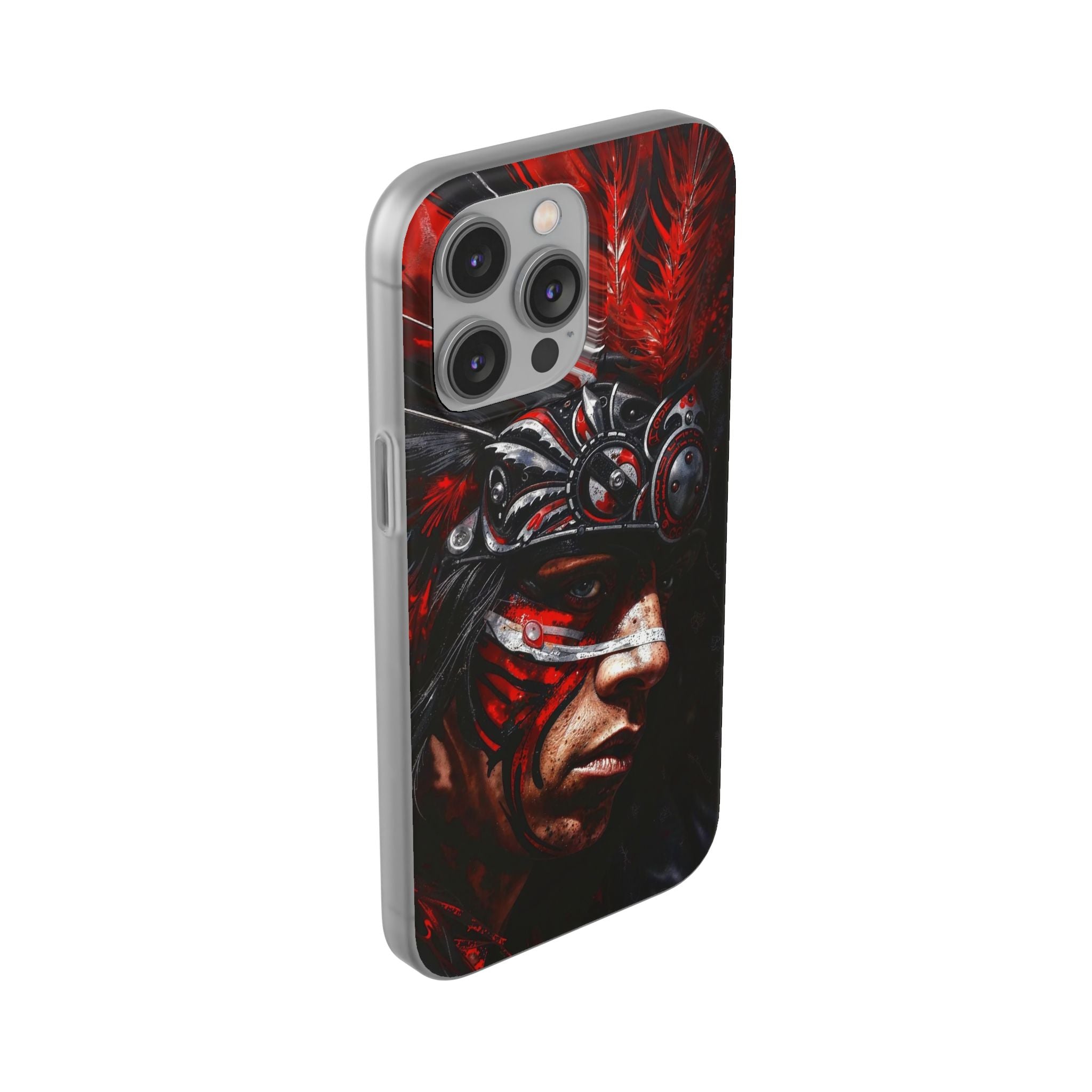 Aztec King of Kings – Flexi Phone Case (iPhone & Samsung • Clear TPU • – GringoArte Aztec King of Kings – Flexi Phone Case (iPhone & Samsung • Clear TPU • – GringoArte