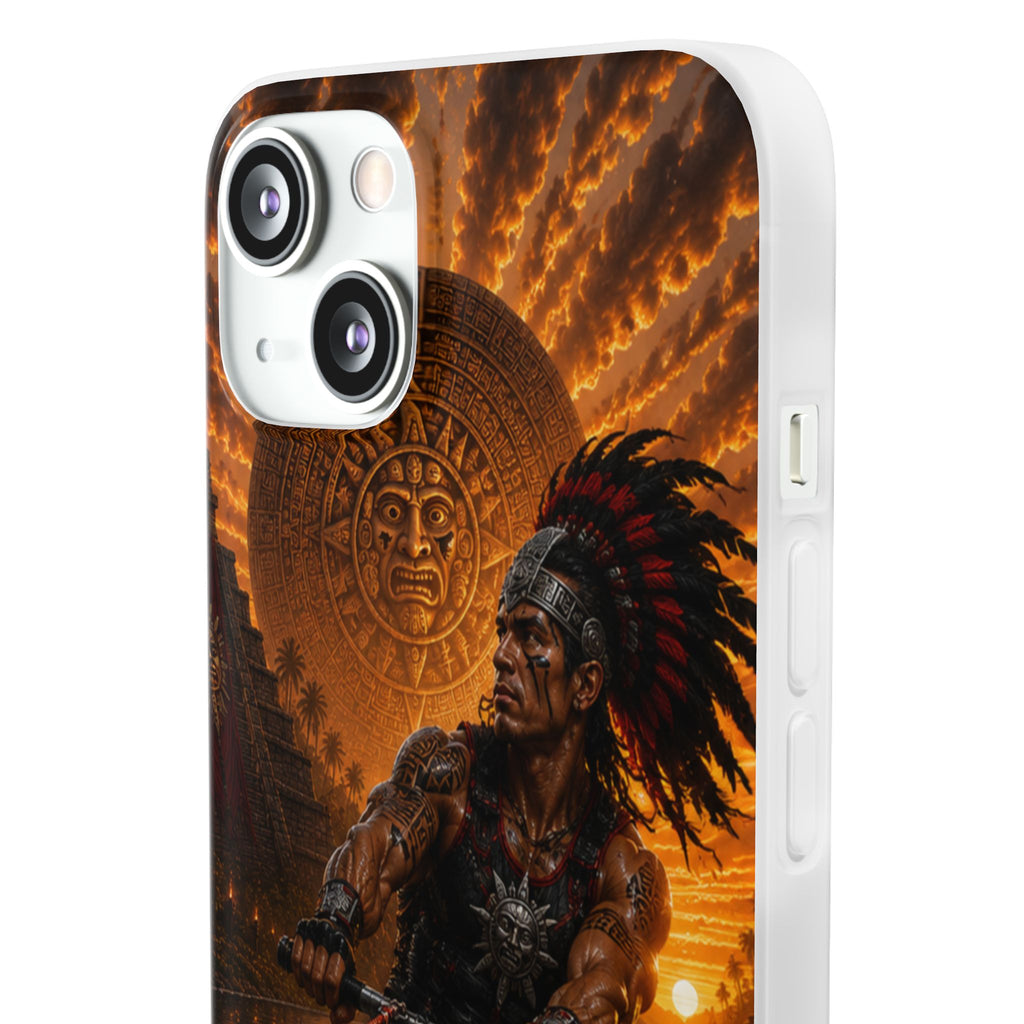 Aztec Wakeboard Male Warrior – Flexi Phone Case (iPhone & Samsung • Clear TPU • Made & Shipped in the USA • 🚚 FREE USA Shipping • Personalized Option)