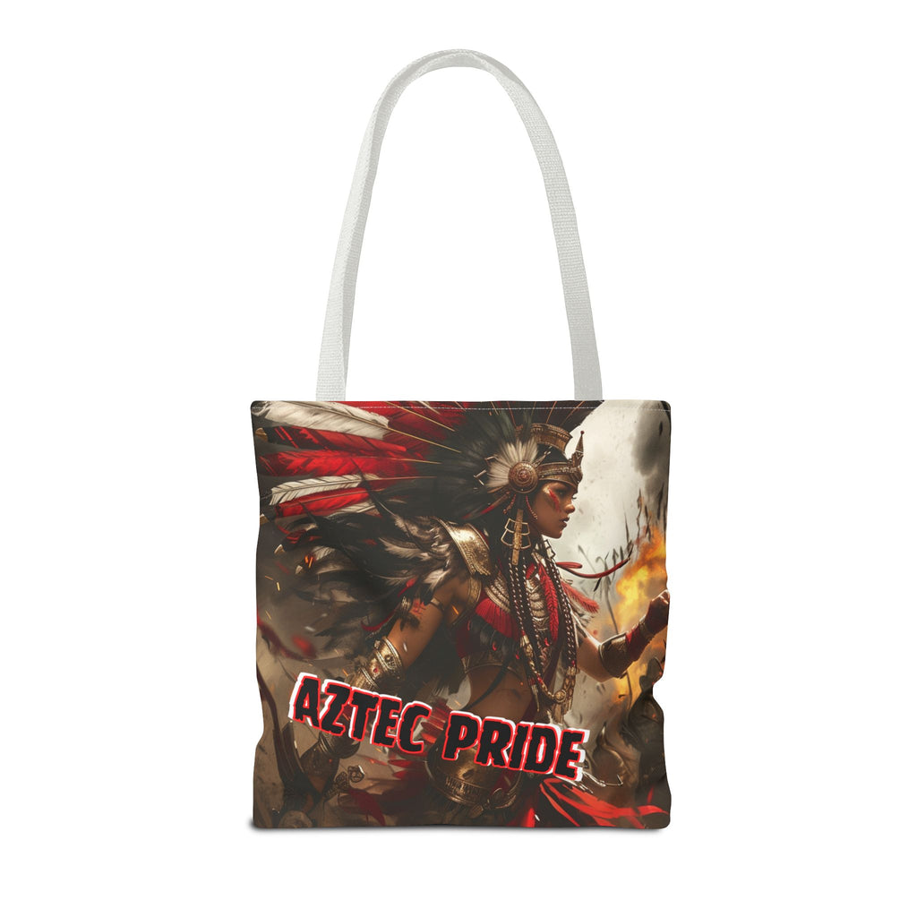 Aztec Warrior Queen Tote Bag – Aztec-Inspired Reusable Shopping Bag | GringoArte