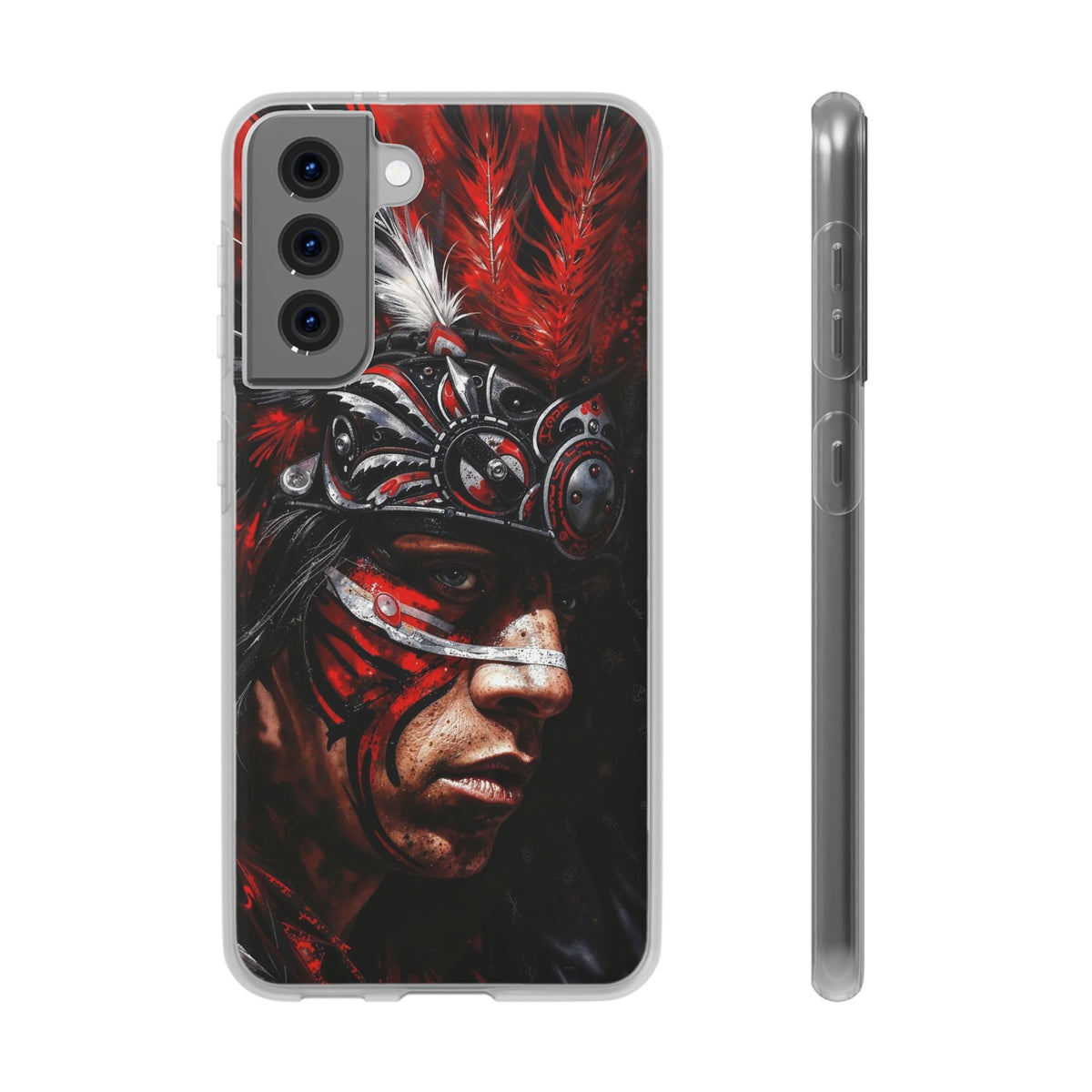 Aztec King of Kings – Flexi Phone Case (iPhone & Samsung • Clear TPU • Made in USA • Personalized Option)