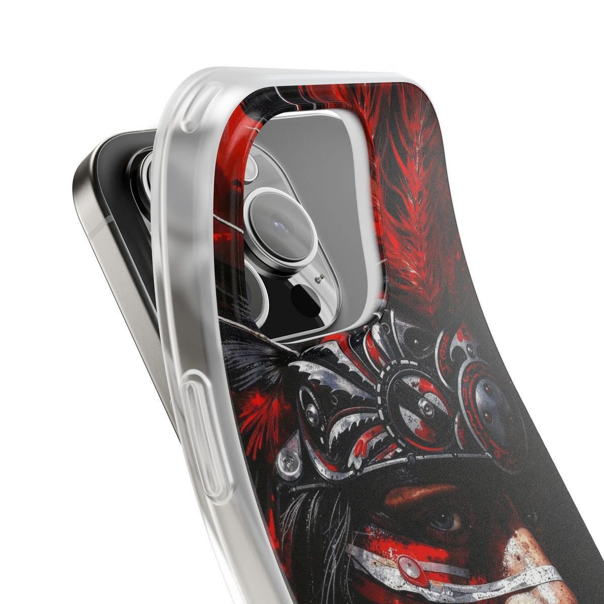 Aztec King of Kings – Flexi Phone Case (iPhone & Samsung • Clear TPU • Made in USA • Personalized Option)