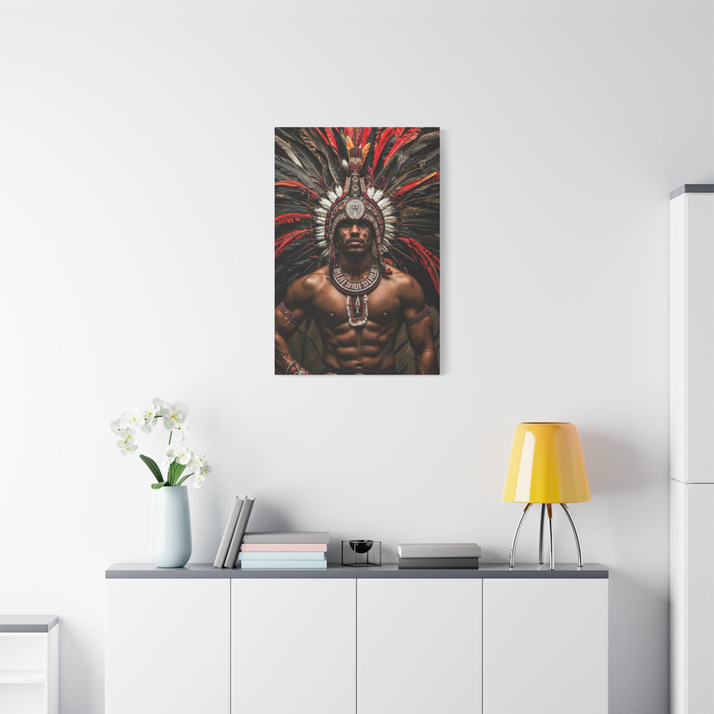 Aztec Warrior Eagle – Bold Aztec Wall Art Canvas