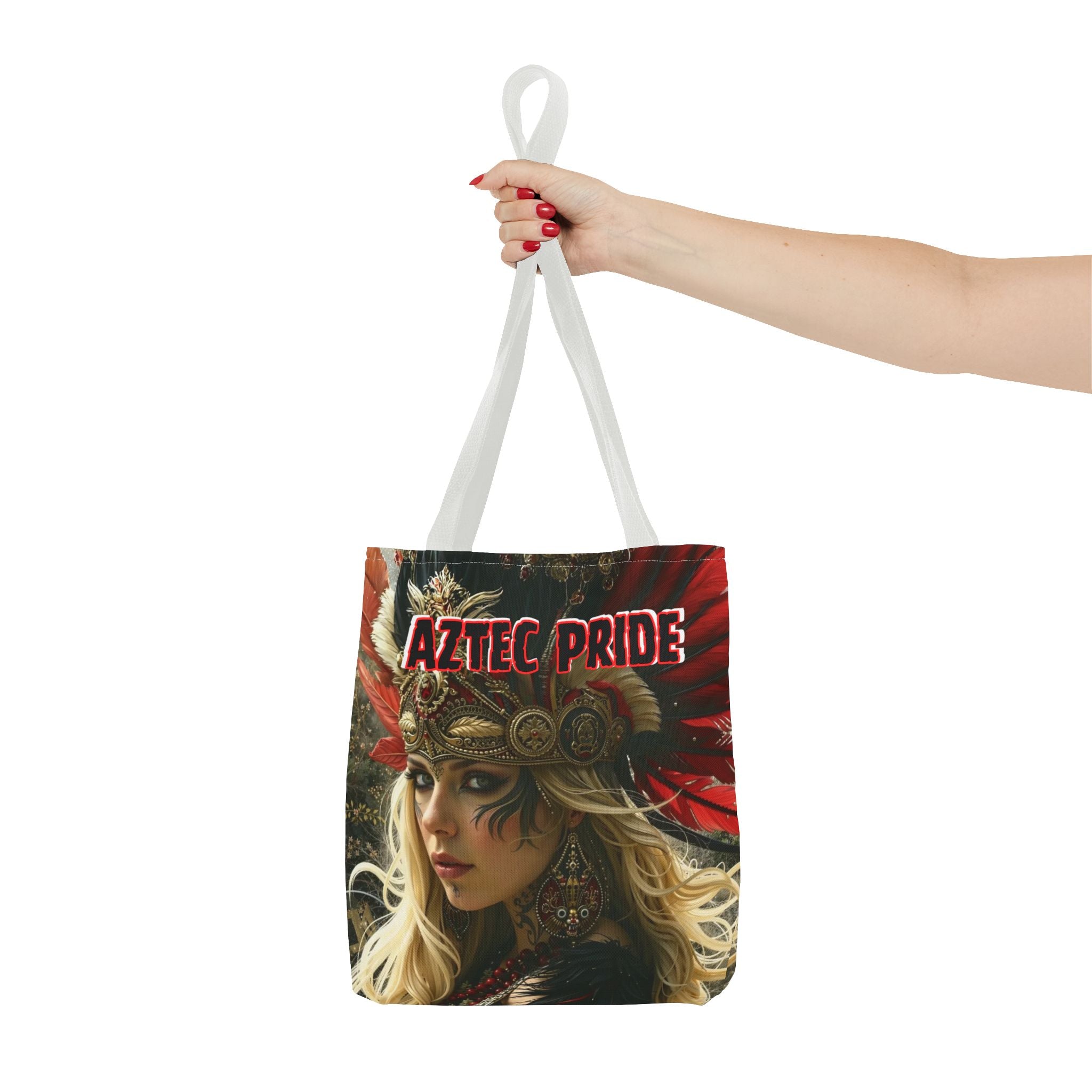 Aztec Fireheart Queen Tote Bag – Aztec-Inspired Reusable Shopping Bag | GringoArte