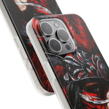 Aztec King of Kings – Flexi Phone Case (iPhone & Samsung • Clear TPU • Made in USA • Personalized Option)