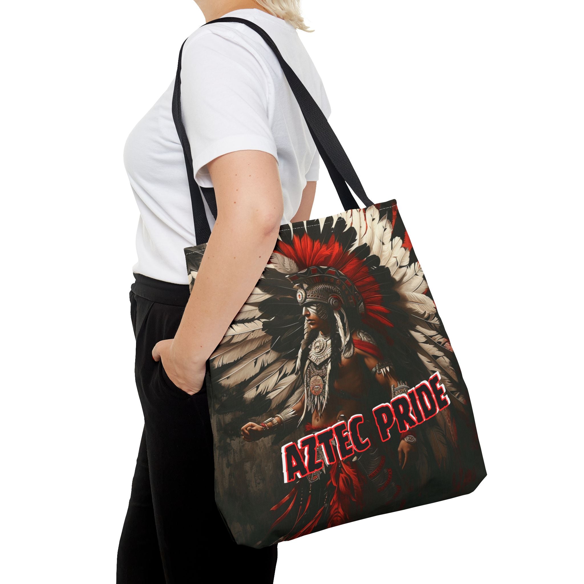 Aztec Fierce Warrior Tote Bag – Aztec-Inspired Reusable Shopping Bag | GringoArte