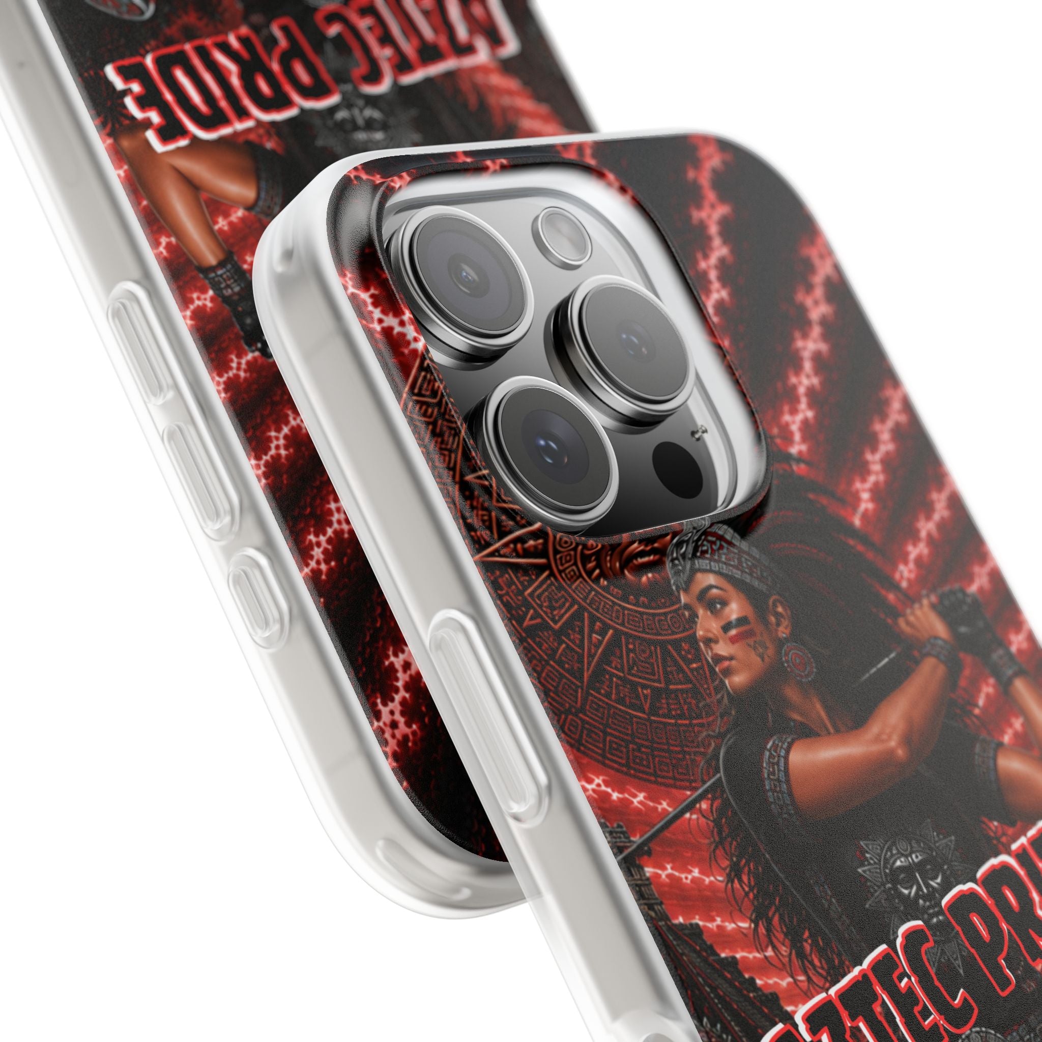 Aztec Golf Female Warrior – Flexi Phone Case (iPhone & Samsung • Clear TPU • Made & Shipped in the USA • 🚚 FREE USA Shipping • Personalized Option)